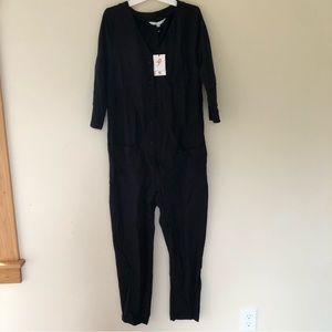 Nines by Hatch black maternity jumpsuit